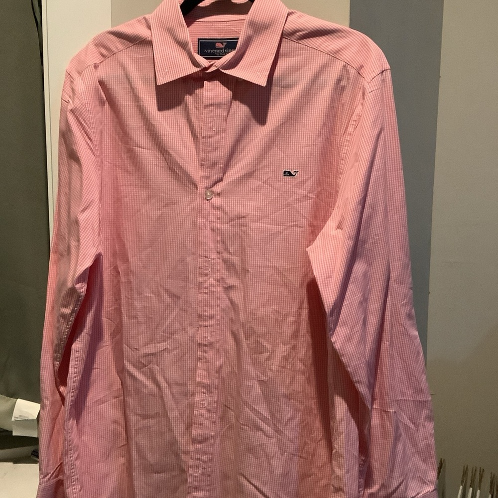 Vineyard Vines Men's Light Pink Dress Shirt